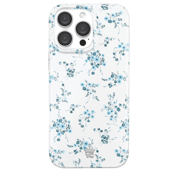 VELVET CAVIAR for iPhone 16 Pro Max Case Flowers - Compatible with MagSafe - Cute Protective Phone Cases for Women - French Blue Floral
