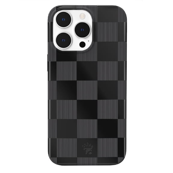 VELVET CAVIAR for iPhone 13 Pro Max Case Black Checkered - Compatible with MagSafe - Cute Protective Cases for Women for Women - Black Grey Checkerboard