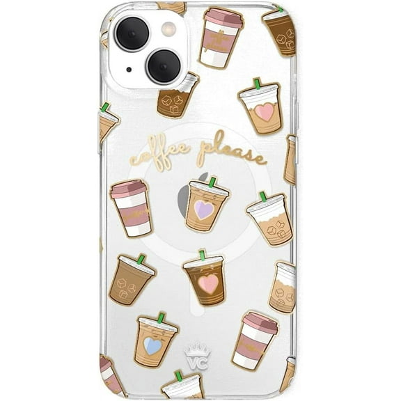 VELVET CAVIAR iPhone 15 Plus Case Compatible with MagSafe - Cute Clear Protective Phone Cases for Women - Coffee First