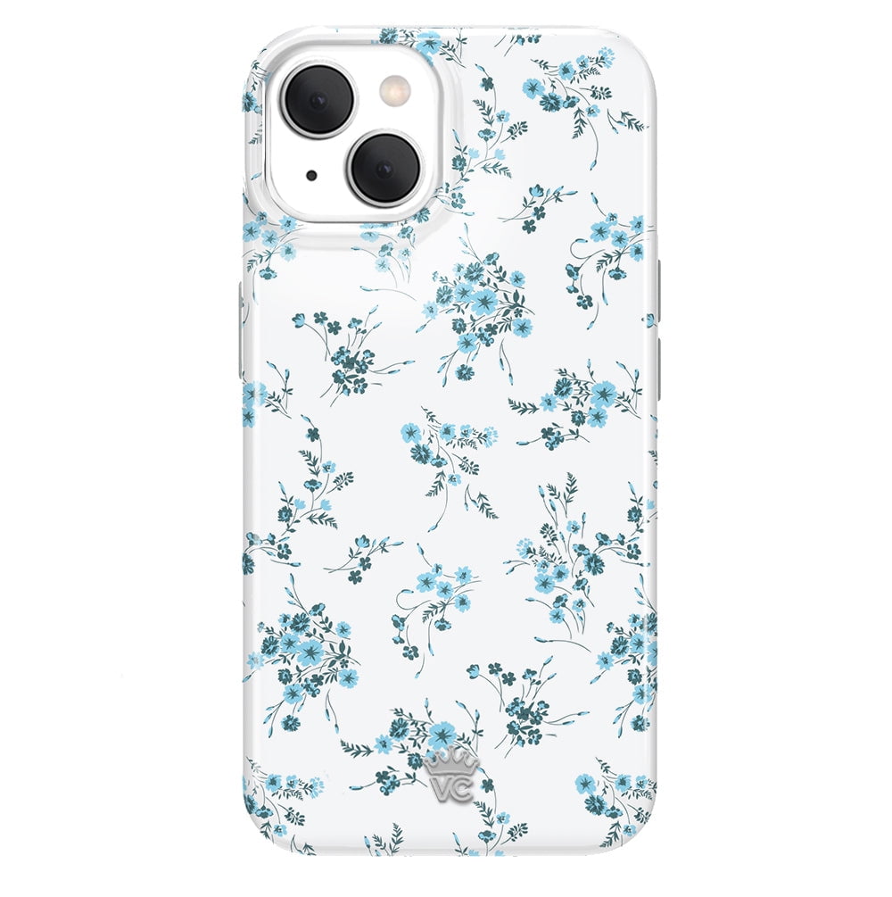 VELVET CAVIAR iPhone 15 Plus Case Flowers - Compatible with MagSafe - Cute Protective Phone Cases for Women - French Blue Floral