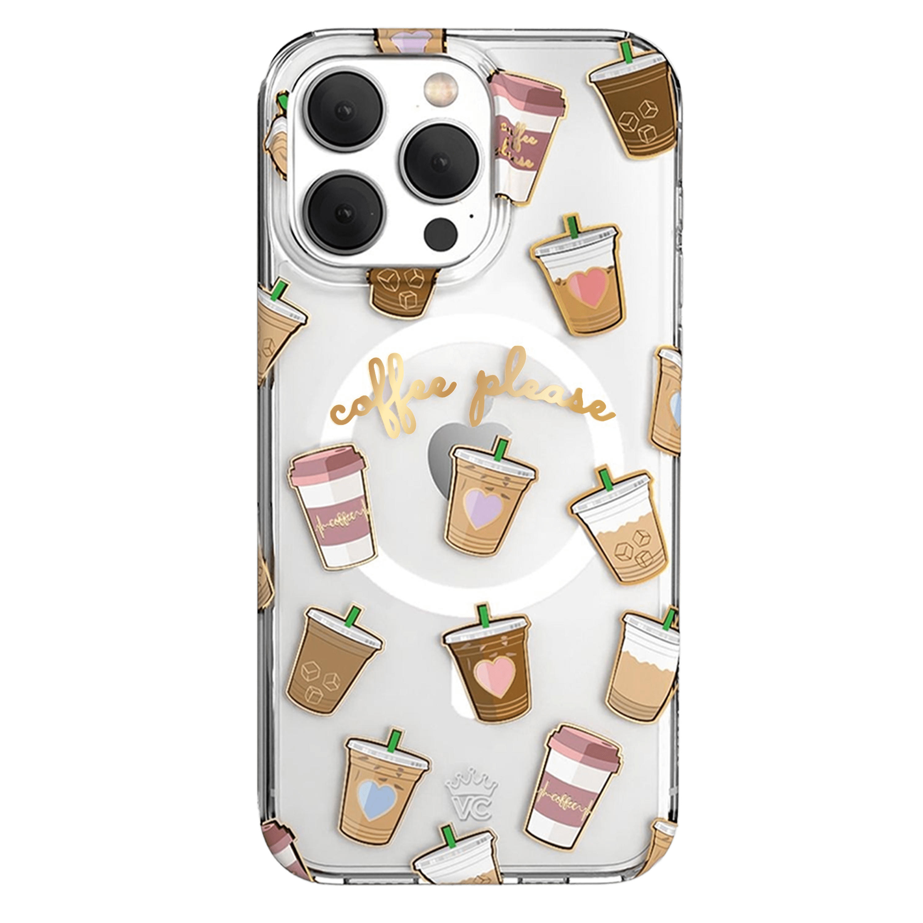 VELVET CAVIAR iPhone 15 Pro Case Compatible with MagSafe - Cute Clear Protective Phone Cases for Women - Coffee First