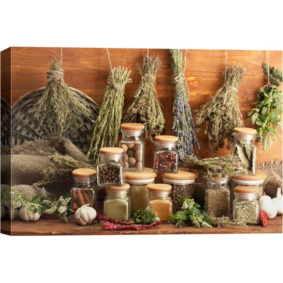 VELVET Canvas Wall Art Cooking Seasoning ArtPoster Giclee Wall Decorations for Living Room High Definition Printed 14x11inch Framed