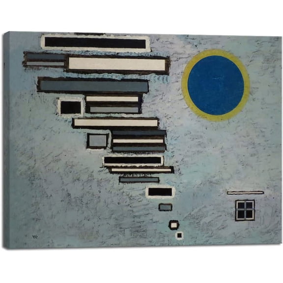 VELVET Canvas Wall Art Wassily Kandsky Unequal 1932 Picture Prt of Famous Patgs Canvas Prts Abstract Wall Art for Home Decor office decorationsand 10x8inch Unframed