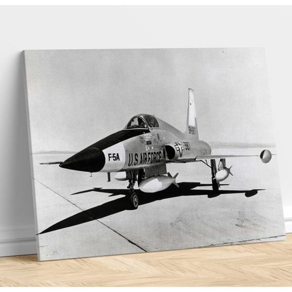 VELVET F-5 Airplane Art Wall Decor Tiger II Freedom Fighter Jet Poster Prints Aviation Canvas Wall Art Air Force Picture Military Plane Decor Aircraft Artwork Boys Room Decoration 14x11inch Framed