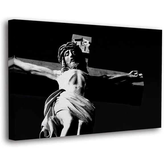 VELVET Jesus Wall Decor, Christian Cross Wall Home Posters, Judah Religious Lord Prayer Bible Wall Art Canvas 09JESUS SCULPTURES 20x16inch Framed