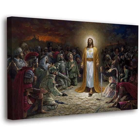 VELVET Jesus Wall Decor, Christian Cross Wall Home Posters, Judah Religious Lord Prayer Bible Wall Art Canvas 12JESUS FORGIVES 10x8inch Unframed