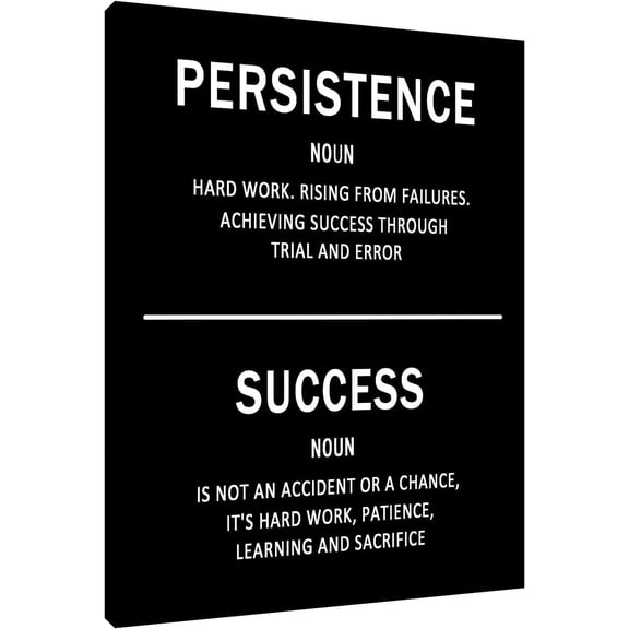 VELVET Large Motivational Wall Art Canvas Success Poster Ocean Wave Picture Artwork Entrepreneur Quotes Patg Prt spirational Wall Decor Art for Livg Room Home Decor 16x24inch Framed