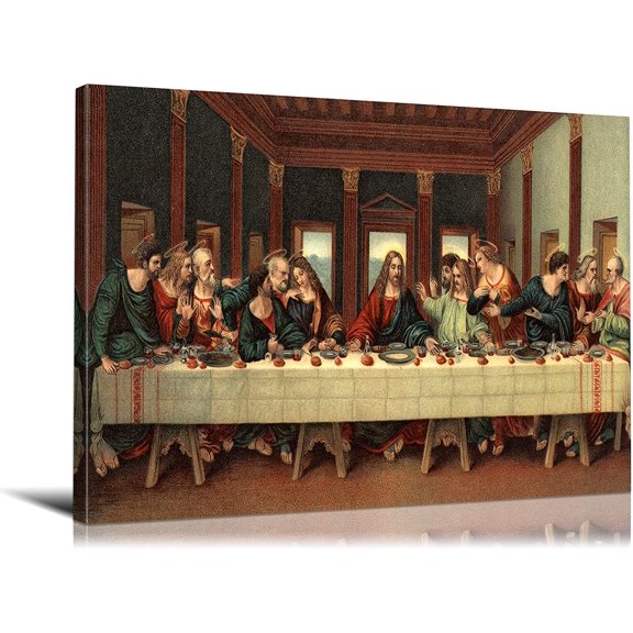 VELVET Modern Leonardo Da Vinci Wall Art Famous Oil Painting Reproduction Canvas Art Giclee Artwork Classic Wall Posters for Home and Office Decor 10x8inch Unframed