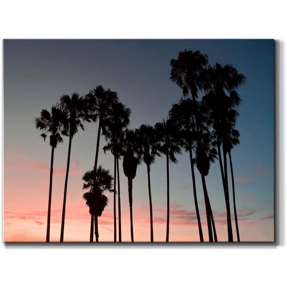 VELVET Venice Beach Wall Art, Premium Gallery Wrapped Canvas Décor, Ready to Hang, Made America Print 14x11inch Framed