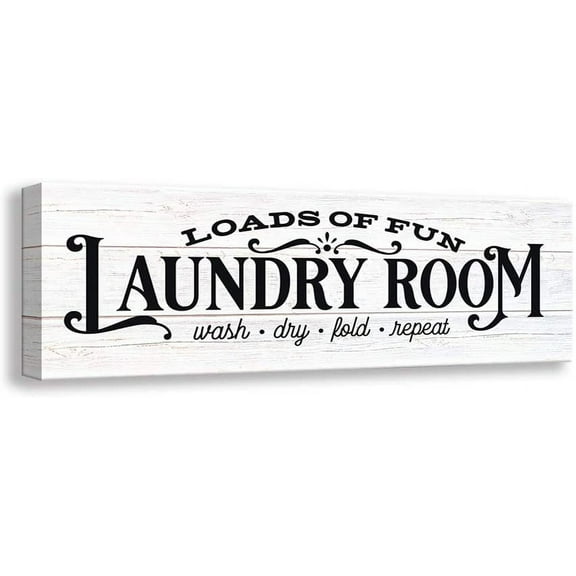 VELVET Vtage Laundry Room Canvas Wall Art | Laundry Schedule Funny Rules Prts Signs | Bathroom Laundry Room Decor (, Laundry - D2) 10x8inch Unframed