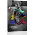 thumbnail image 1 of VELVET Wall Decor Cute Animals Cat and Tiger Pictures withspirational Quotes Mindset Is Everything Motivational Posters Artwork Contemporary Home Decor Large Panel Ready to Hang- 12x16inch Framed, 1 of 6