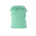 thumbnail image 1 of VELVET by Graham & Spencer Women's Ruffle Tube Top Small Honeydew, 1 of 3