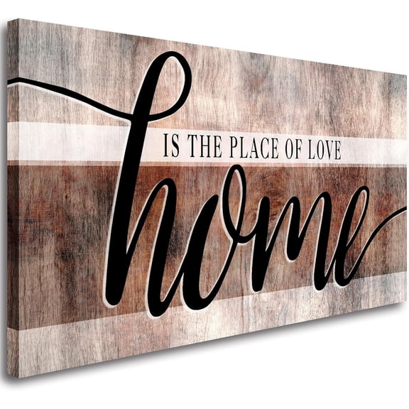 VELVET spirational Quotes Canvas Wall Art for Livg Room|is the Place of Love|Family Motto Wall Decor|Decor Wall Art|Canvas Prts Picture Artwork Patg for Dg Room Decorations Ready to 10x8inch Unframed