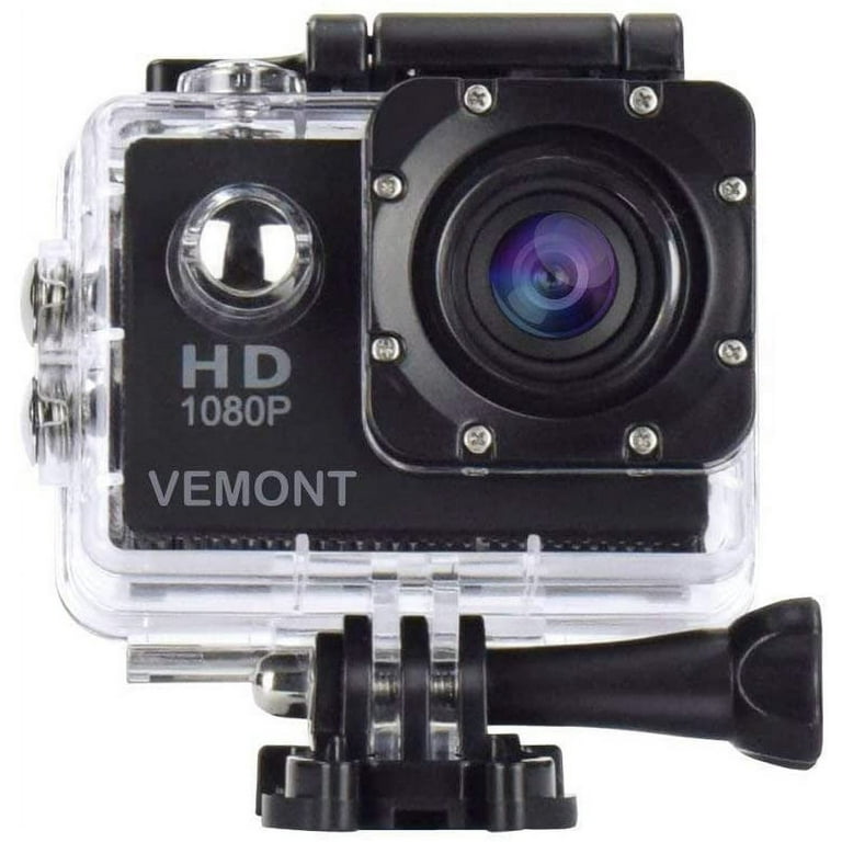  Bindpo Mini Action Camera, 1080P 12MP Sports Camera Full HD  2.0 Inch Action Cam 30m/98ft Underwater Waterproof DV Camera with Mounting  Accessories Kits : Electronics