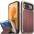 thumbnail image 1 of VENA vCommute Wallet Case Compatible with Google Pixel 8 (2023), (Military Grade Drop Protection) Flip Leather Cover Card Slot Holder with Kickstand - Rose Gold, 1 of 8
