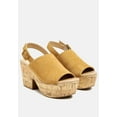 thumbnail image 1 of VENDELA Leather Slingback Platform Sandal, 1 of 5
