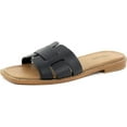 thumbnail image 1 of VENECORE Camila 2 Corss Strap Sandals for Women - Comfortable Flat Sandals, Black, US 11M, 1 of 1