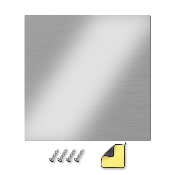 VENFAN 30"x30" Stainless Steel Backsplash for Stove - Ultra Flat Metal Panel Kitchen with Pre-Drilled Holes, Range Backsplash for Easy Install