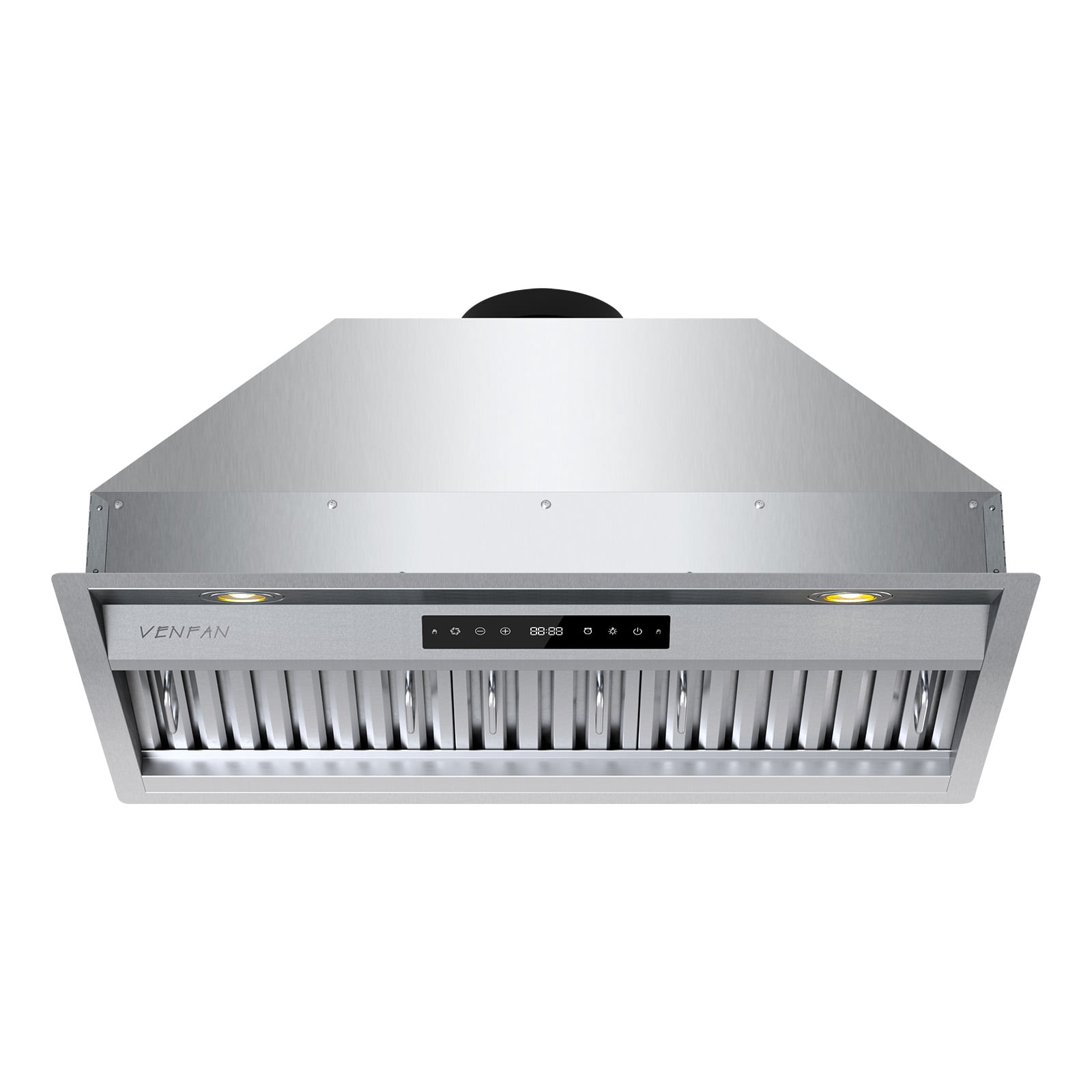VENFAN 36 Inch Range Hood Insert , 1200 CFM Ultra Quiet Kitchen Vent Hood, Gesture & Touch Control, Ducted/Ductless Convertible, Stainless Steel with Memory Function