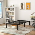 thumbnail image 1 of VENI 14" Heavy Duty Steal Slat Rounded Edge Metal Platform Bed Bed Frame, Twin, 1 of 11