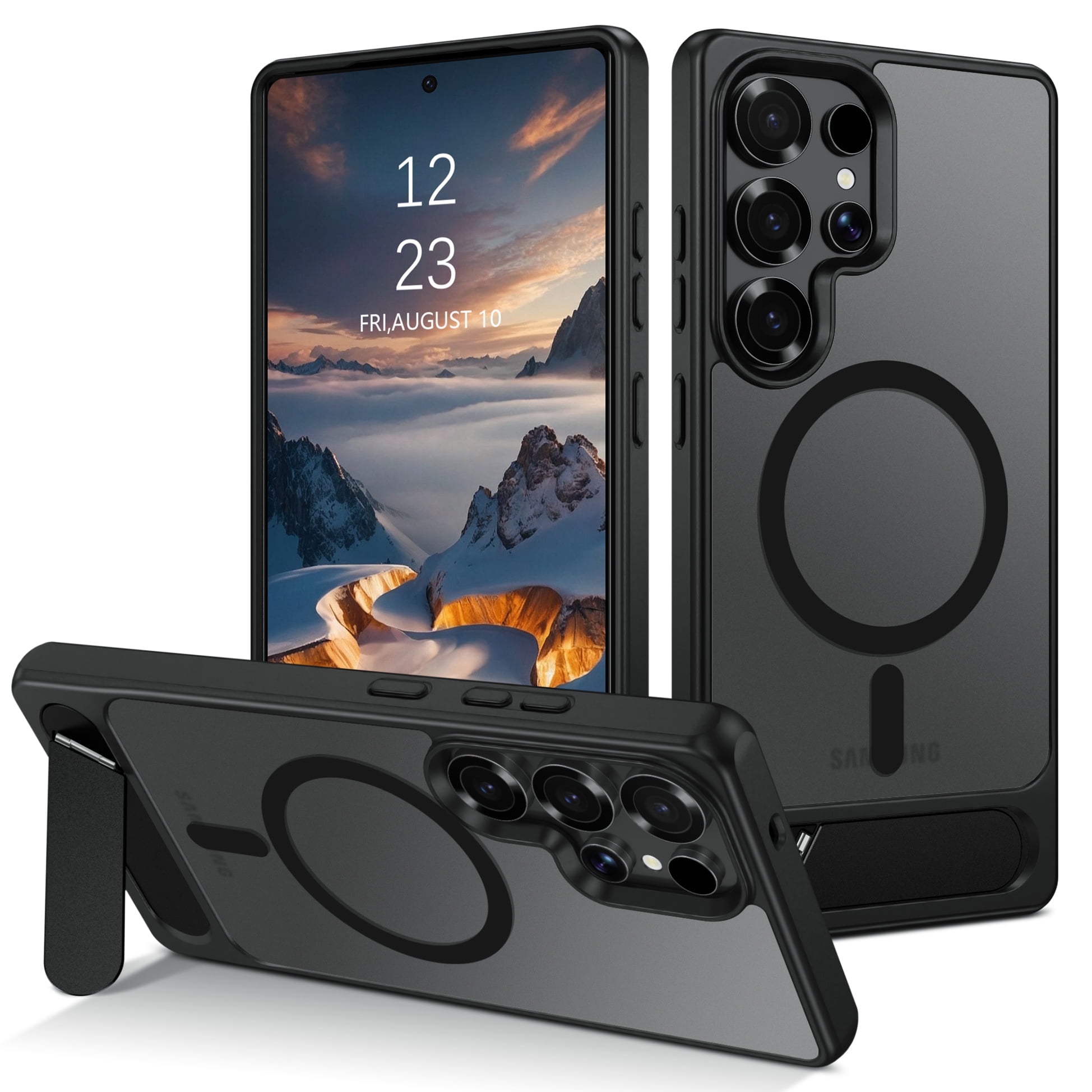 VENINGO Samsung Galaxy S25 Ultra Case 6.9",Adjustable Kickstand Cover