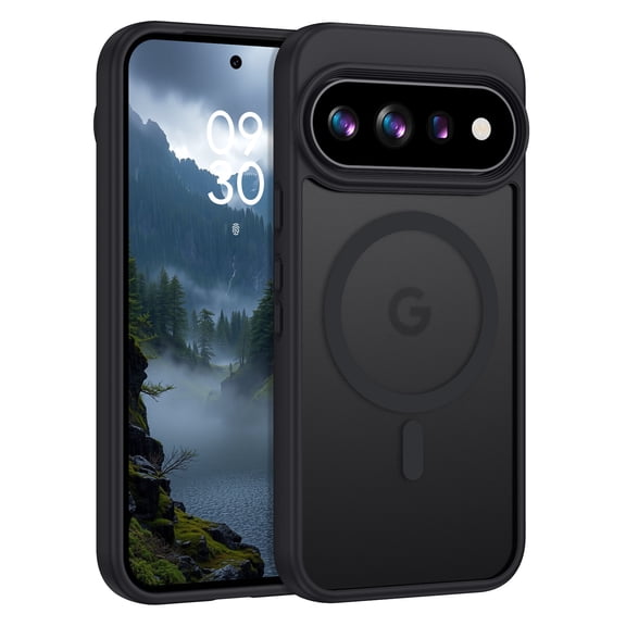VENINGO Google Pixel 11 Pro XL Case, Magnetic Mag-Safe Compatible, Slim Shockproof Protective Cover, Translucent Matte, Black