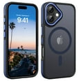 thumbnail image 1 of VENINGO Magnetic Phone Case for iPhone 16 Plus Compatible with Mag-safe,Translucent Matte Shockproof Scratch Resistant Phone Case，Blue, 1 of 9