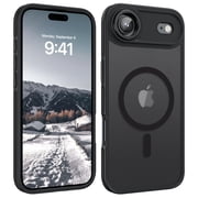 VENINGO Magnetic Phone Case for iPhone Air Compatible with Mag-safe,Translucent Matte Shockproof Scratch Resistant iPhone Air Case，Black