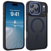 VENINGO Magnetic Phone Case for iPhone 18 Pro Max / 17 Pro Max Compatible with Mag-safe,Translucent Matte Shockproof Scratch Resistant iPhone 18 Pro Max Case / 17 Pro Max Case，Blue