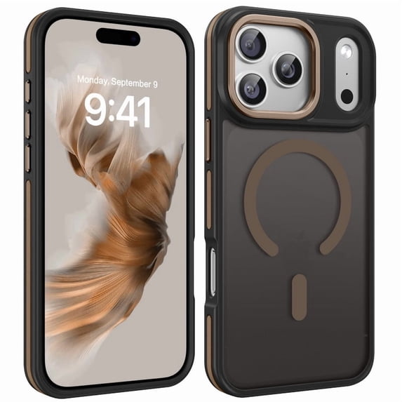 VENINGO Magnetic Phone Case for iPhone 18 Pro Max / 17 Pro Max Compatible with Mag-safe,Translucent Matte Shockproof Scratch Resistant iPhone 18 Pro Max Case / 17 Pro Max Case,Bronze