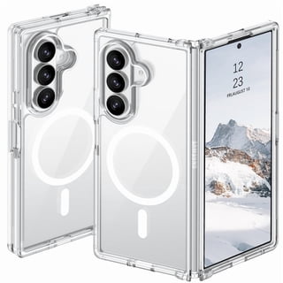 VENINGO Magnetic Phone Case for Samsung Galaxy Z Fold7,Compatible with Mag-safe Transparent Shockproof Protection Yellowing Resistant Case for Samsung Galaxy Z Fold7, Clear
