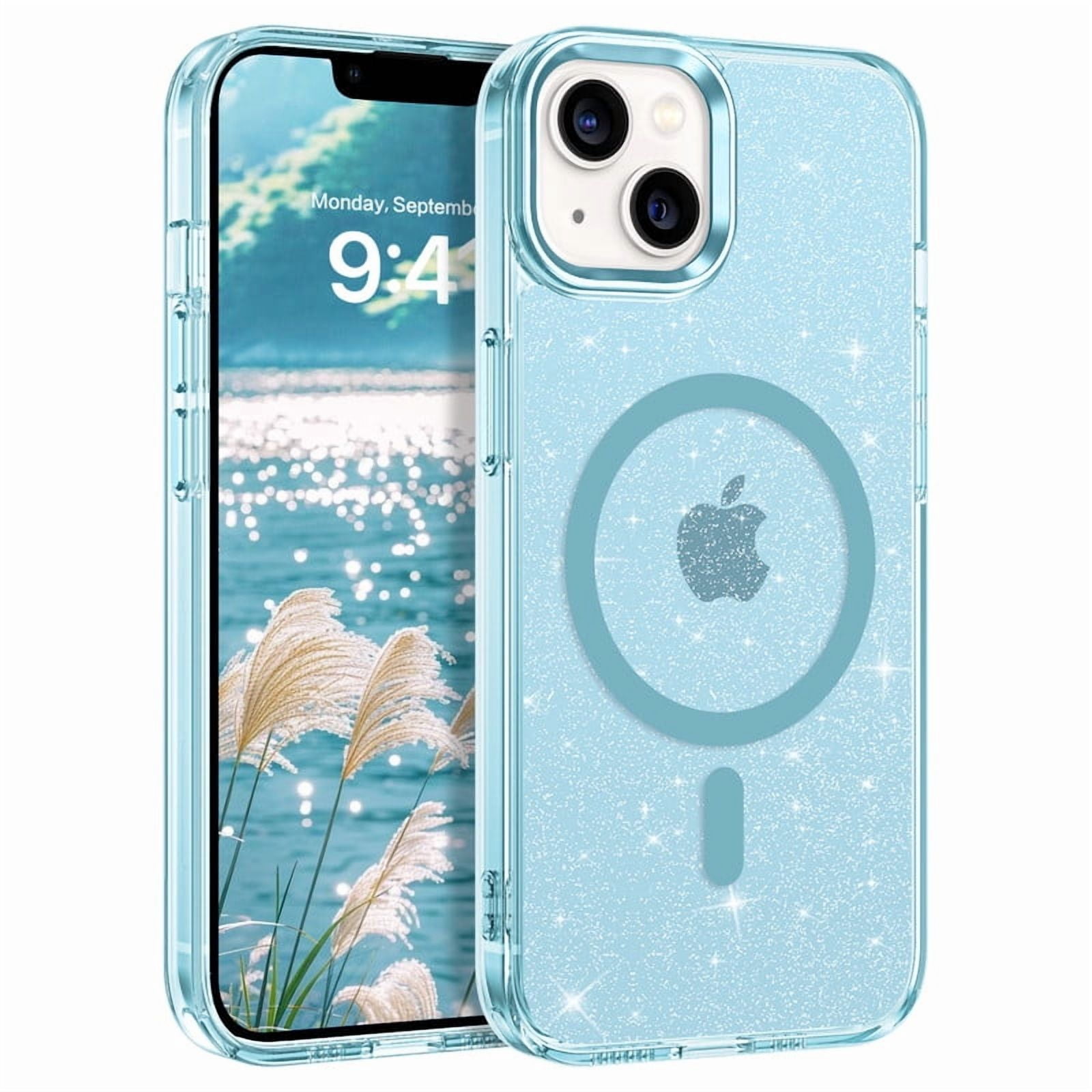 VENINGO Magnetic for iPhone 13 Case / iPhone 14 Case Clear Glitter ...