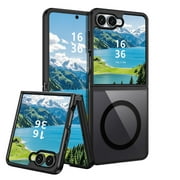 VENINGO for Samsung Galaxy Z Flip 7 Case,Compatible with Mag-safe Full Body Cover Anti-Scratches Shockproof Hard Ultra-Thin Protective Phone Cover for Samsung Galaxy Z Flip 7, Clear