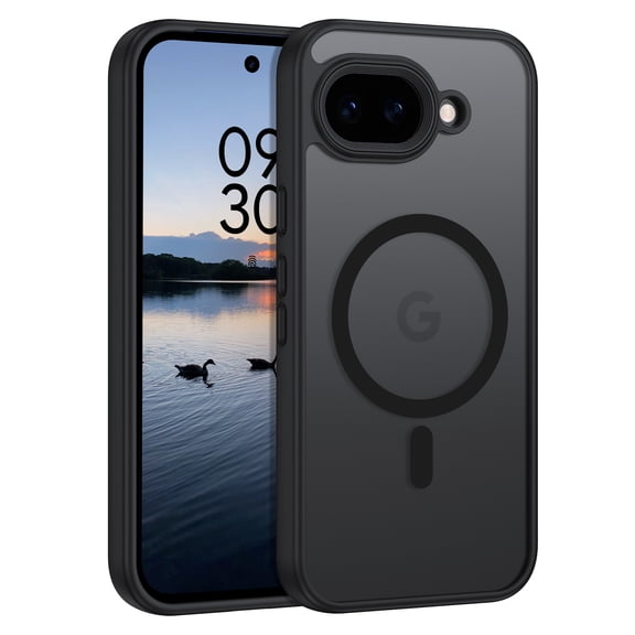 VENINGO for Google Pixel 10A Case 2026, Magnetic Phone Case Translucent Matte Slim Thin Shockproof Protective Cover for Google Pixel 10A 6.3" - Black