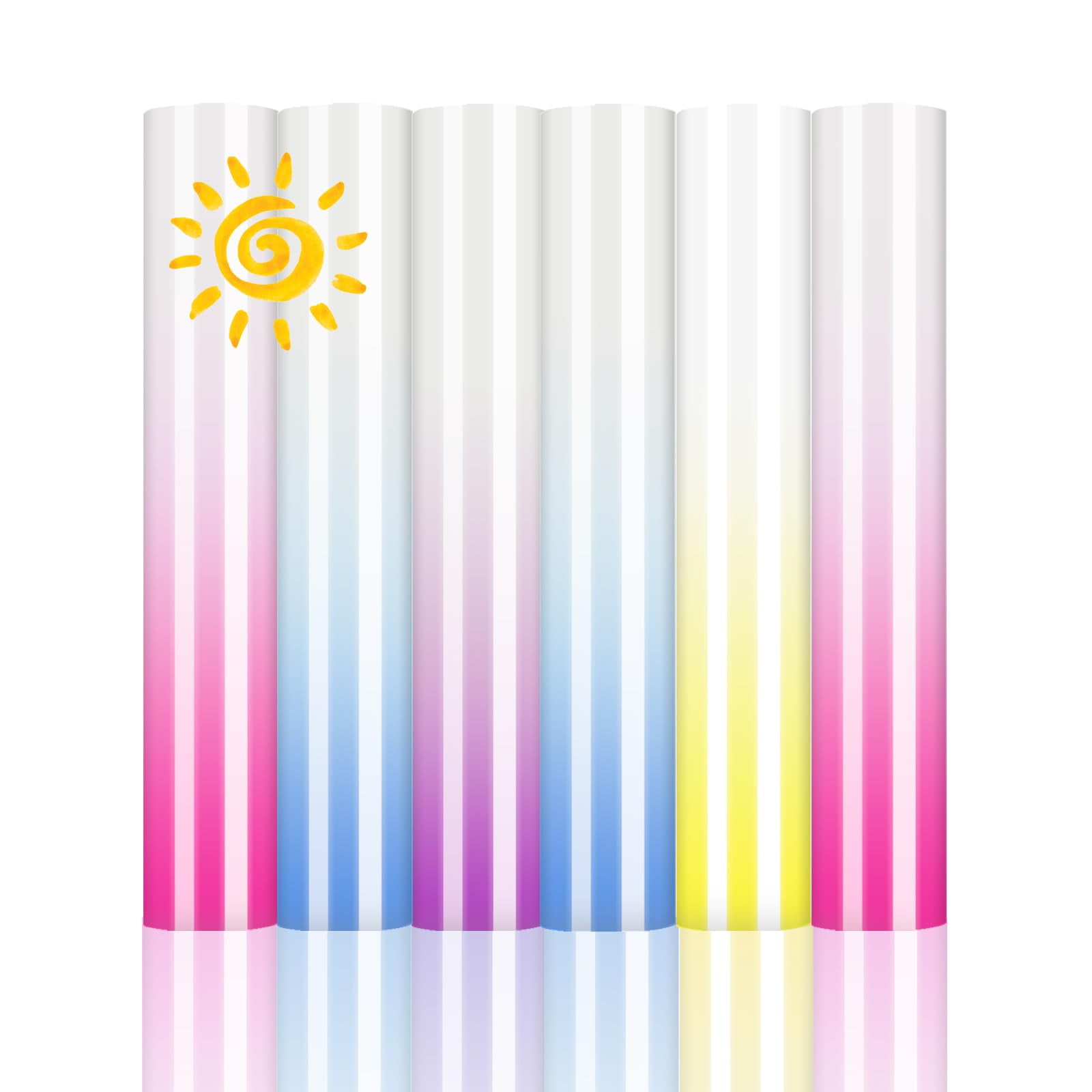 VENITOR 3D Puff Heat Transfer Vinyl - 3 Sheets 12x10 Inches, Purple HTV For Cricut, DIY T-Shirts, Bags