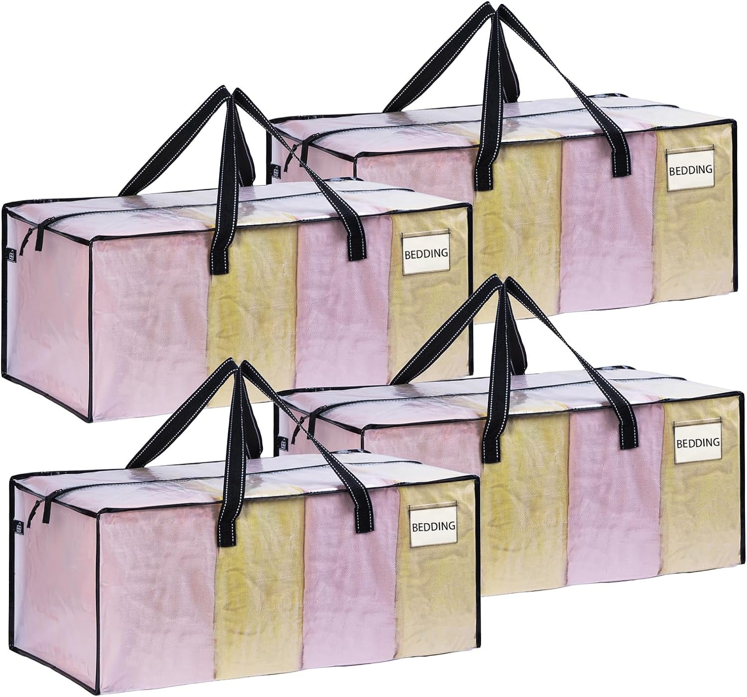 VENO 4 Pack Moving Bags Extra Large Storage Bags for College MoveIn