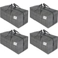 VENO 4 Pack Moving Bags w/Backpack Straps, Moving Boxes & Storage Bins Alternative, Packing