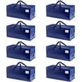 thumbnail image 1 of VENO 8 Pack Moving Bags w/Backpack Straps, Moving Boxes & Storage Bins Alternative, Packing Supplies, Holiday Storage, Dorm Room Essentials Storage Bags (Blue), 1 of 8