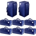 thumbnail image 1 of VENO 8 Pack Moving Bags w/Backpack Straps, Moving Boxes & Storage Bins Alternative, Packing Supplies, College Bags, Dorm Room Essentials Storage Bags (Blue), 1 of 8