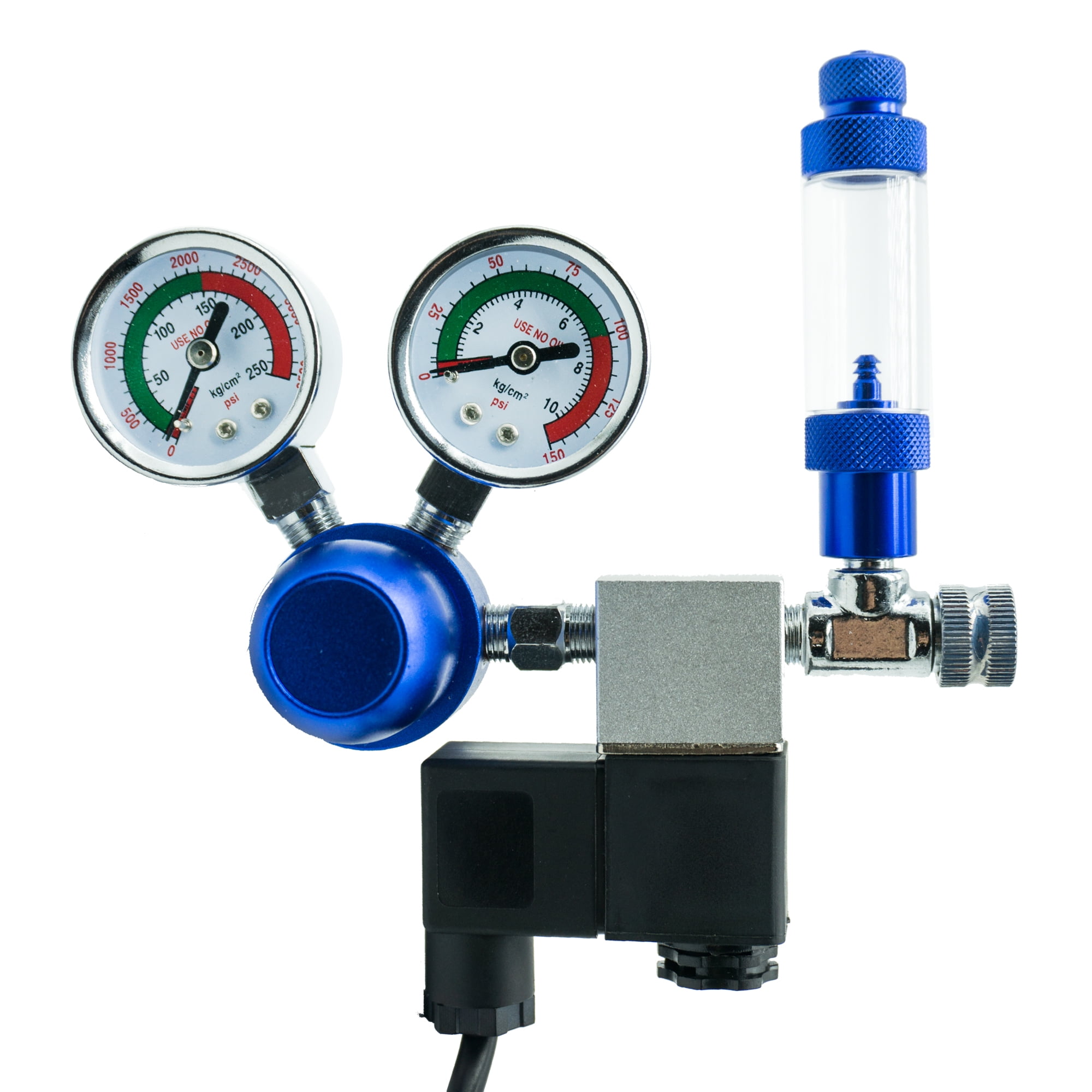 VENO CO2 Elite Aquarium CO2 Regulator Single Stage w/Duo Gauges, One Bubble Counter