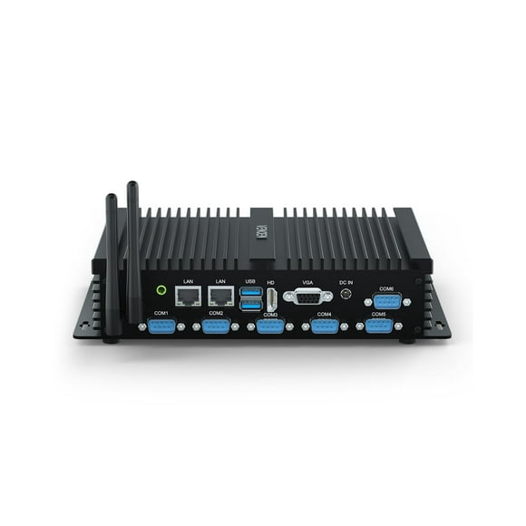 VENOEN Industrial PC i5 Dual LAN Fanless PC Core i5 8260U, 32G RAM 512G SSD Win11 pro Micro PC, HD/VGA Dual Display, 6xRS232 COM, 6xUSB, WiFi, BT 4.0, 3G/4G SIM Slot, Linux Mini PC 2.5gb ethernet
