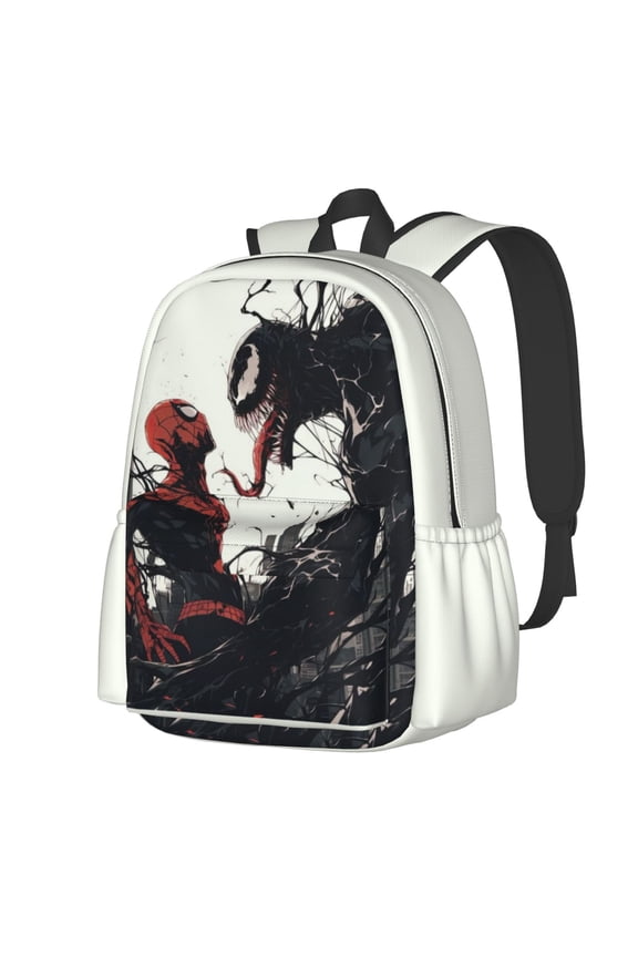 VENOM Backpack Cartoon Backpack Anime Mochila Large Capacity Leisure Full Print for Outdoor Trip Gift for Friends Fans 16x11 inches