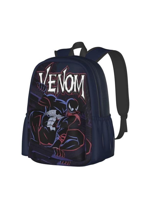 VENOM Backpack Cartoon Backpack Anime Mochila Large Capacity Leisure Full Print for Outdoor Trip Gift for Friends Fans 16x11 inches