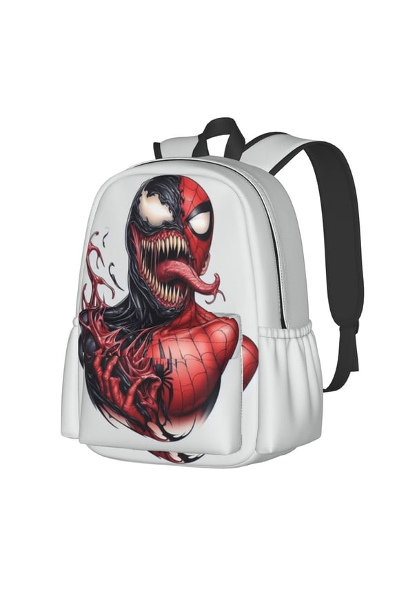 VENOM Backpack Cartoon Backpack Anime Mochila Large Capacity Leisure Full Print for Outdoor Trip Gift for Friends Fans 16x11 inches