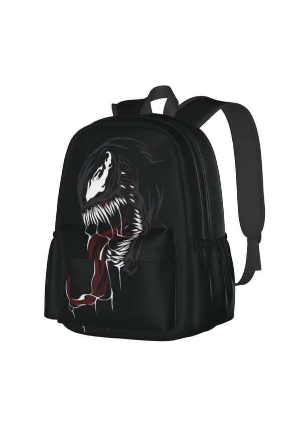 VENOM Backpack Cartoon Backpack Anime Mochila Large Capacity Leisure Full Print for Outdoor Trip Gift for Friends Fans 16x11 inches