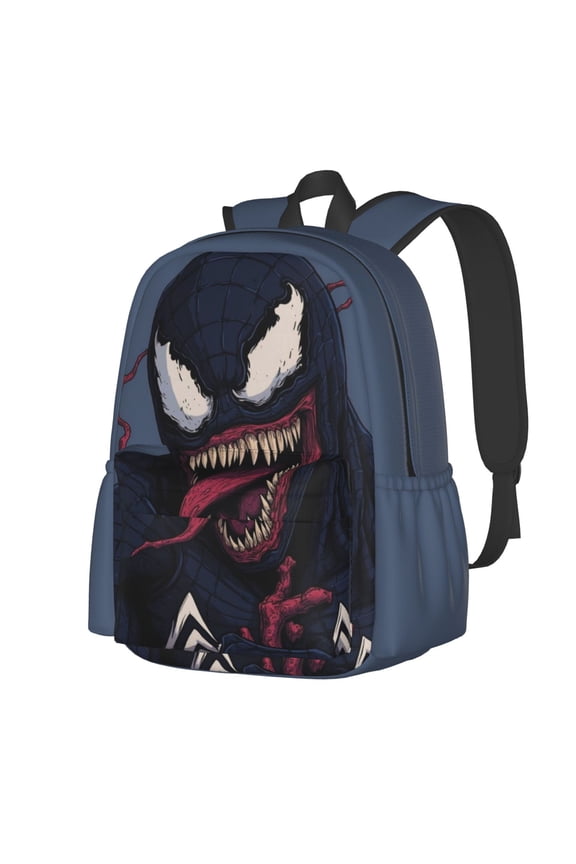 VENOM Backpack Cartoon Backpack Anime Mochila Large Capacity Leisure Full Print for Outdoor Trip Gift for Friends Fans 16x11 inches