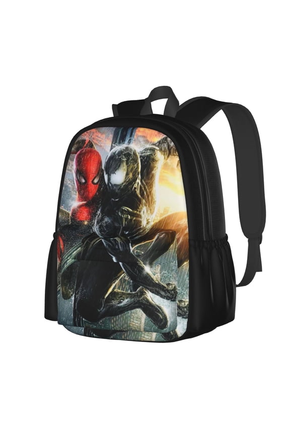 VENOM Backpack Cartoon Backpack Anime Mochila Large Capacity Leisure Full Print for Outdoor Trip Gift for Friends Fans 16x11 inches