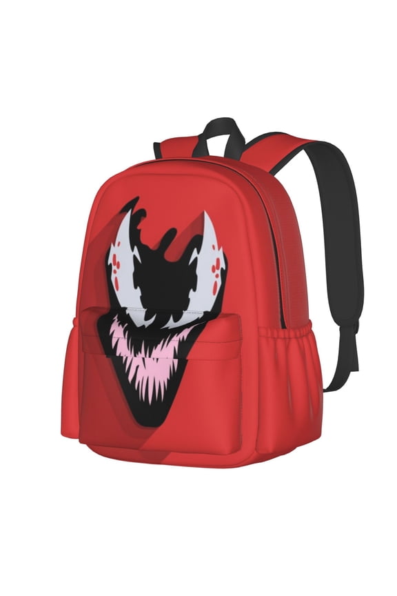 VENOM Backpack Cartoon Backpack Anime Mochila Large Capacity Leisure Full Print for Outdoor Trip Gift for Friends Fans 16x11 inches
