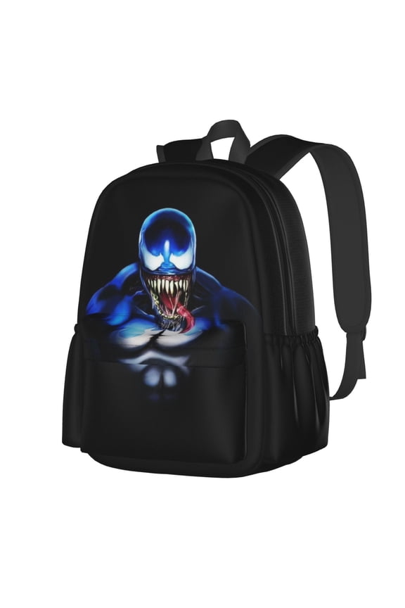 VENOM Backpack Cartoon Backpack Anime Mochila Large Capacity Leisure Full Print for Outdoor Trip Gift for Friends Fans 16x11 inches