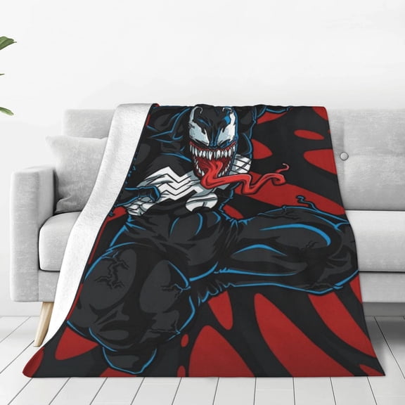 VENOM Blanket Anime Air-conditioning Quilt for Bed Sofa Camping Trips Gifts for Fans Friends 50x40